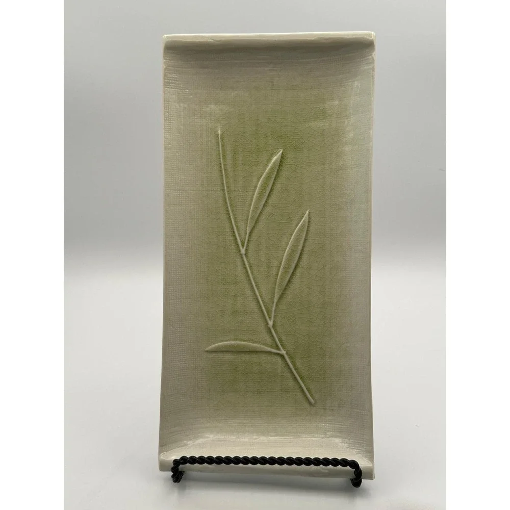 Vintage Crate & Barrel Kiri Sushi Platters (Set of 2) – Bamboo Pattern